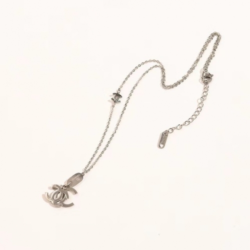 Stainless Steel Brand Necklace-YWA230404-P13I4G (1)