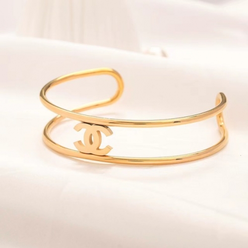 Stainless Steel Brand Bangle-YWA230404-P12.5VWS