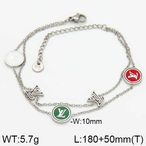 Stainless Steel Brand Bracelet-LILI230404-Br028