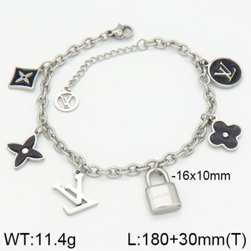 Stainless Steel Brand Bracelet-LILI230404-Br054