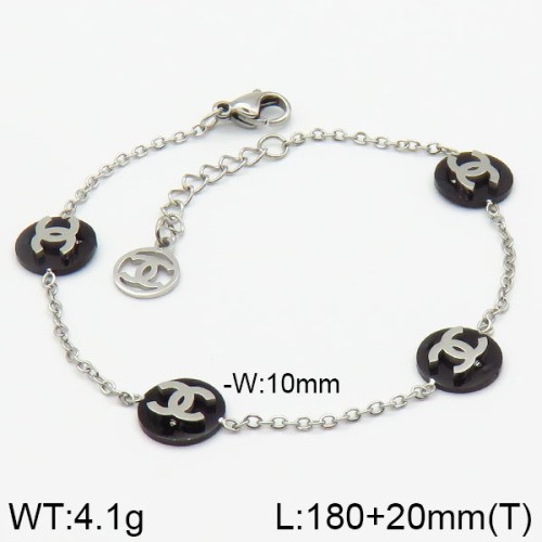 Stainless Steel Brand Bracelet-LILI230404-Br017