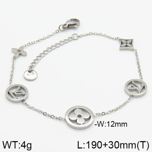 Stainless Steel Brand Bracelet-LILI230404-Br015