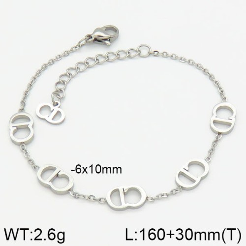 Stainless Steel Brand Bracelet-LILI230404-Br068