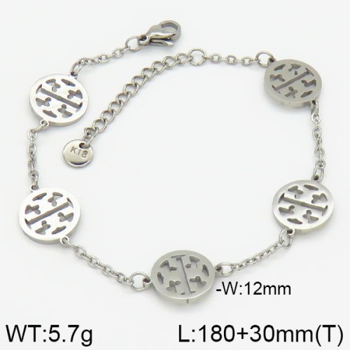 Stainless Steel Brand Bracelet-LILI230404-Br076