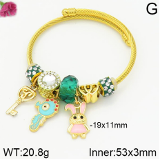 Stainless Steel Bracelet with alloy copper charms-DN230404-P11Y7U (25)