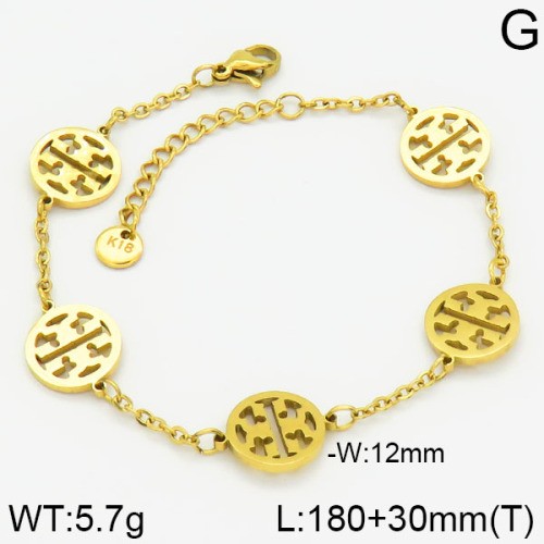 Stainless Steel Brand Bracelet-LILI230404-Br077