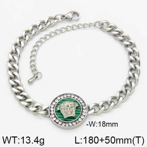 Stainless Steel Brand Bracelet-LILI230404-Br084