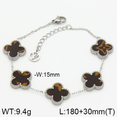 Stainless Steel Brand Bracelet-LILI230404-Br050