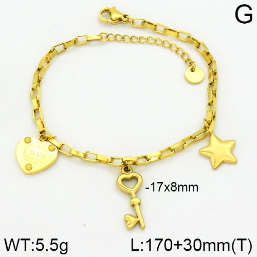 Stainless Steel Brand Bracelet-LILI230404-Br116