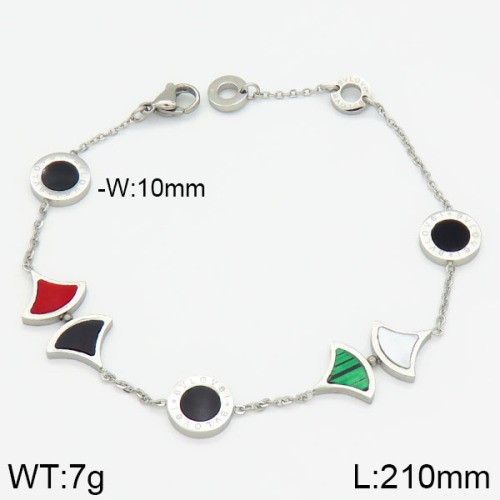 Stainless Steel Brand Bracelet-LILI230404-Br096