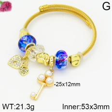 Stainless Steel Bracelet with alloy copper charms-DN230404-P11Y7U (34)