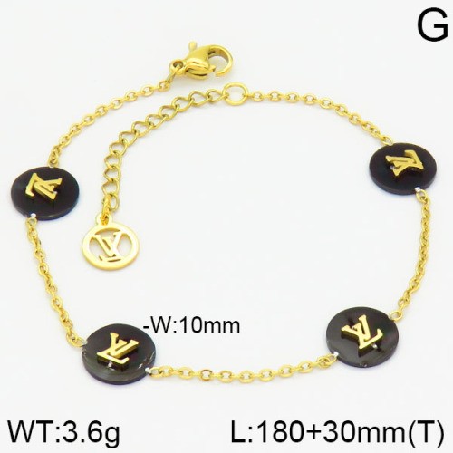 Stainless Steel Brand Bracelet-LILI230404-Br013