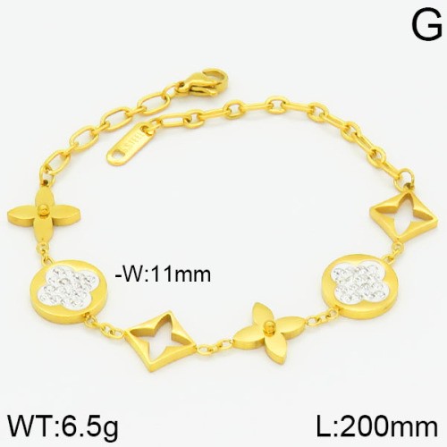 Stainless Steel Brand Bracelet-LILI230404-Br130