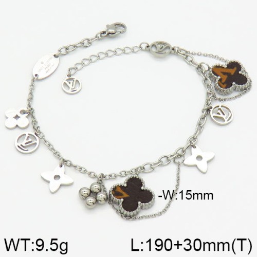 Stainless Steel Brand Bracelet-LILI230404-Br060