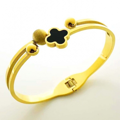 Stainless Steel Brand Bangle-RR230410-Rrs04382-24