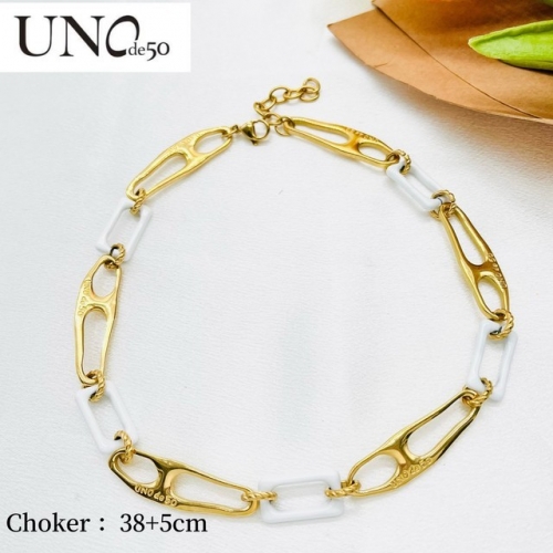 Stainless Steel uno de * 50 Necklace-ZN230410-P35NCE (5)