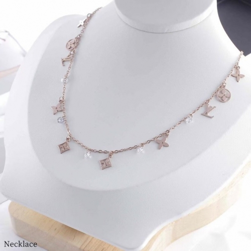 Stainless Steel Brand Necklace-ZN230410-P20NMR (2)