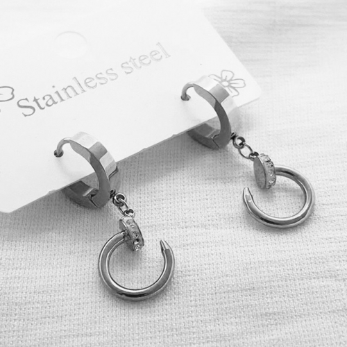 Stainless Steel Brand Earrings-RR230410-Rre0843-15