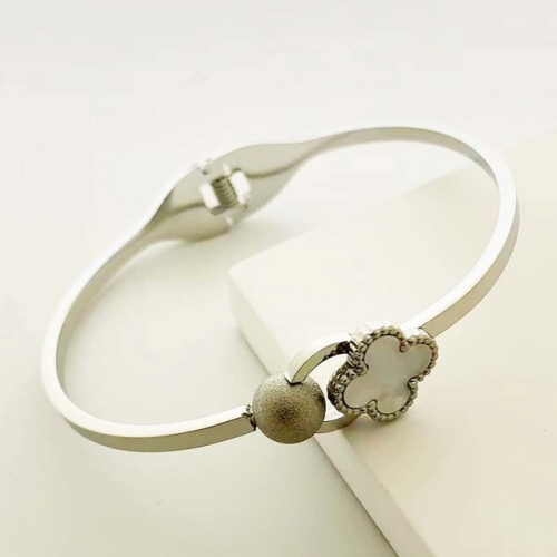 Stainless Steel Brand Bangle-RR230410-Rrs04369-23