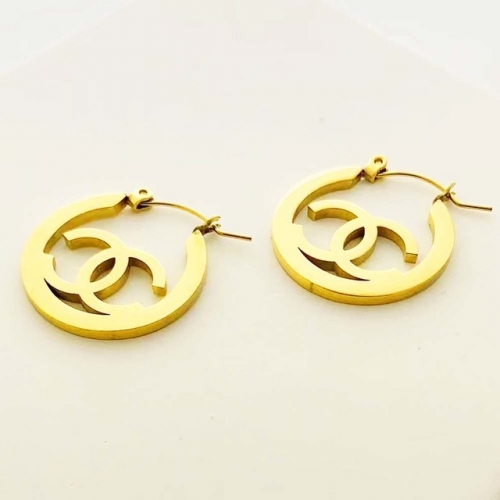 Stainless Steel Brand Earrings-RR230410-Rre0855-12