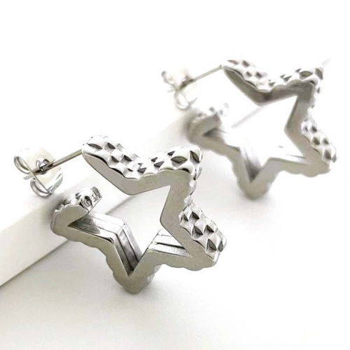 Stainless Steel Brand Earrings-RR230410-Rre0834-12