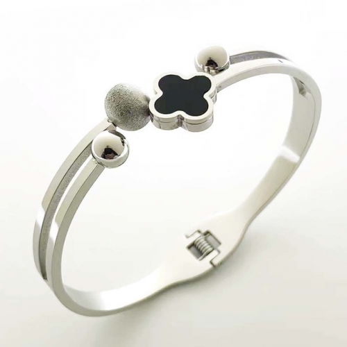 Stainless Steel Brand Bangle-RR230410-Rrs04381-23