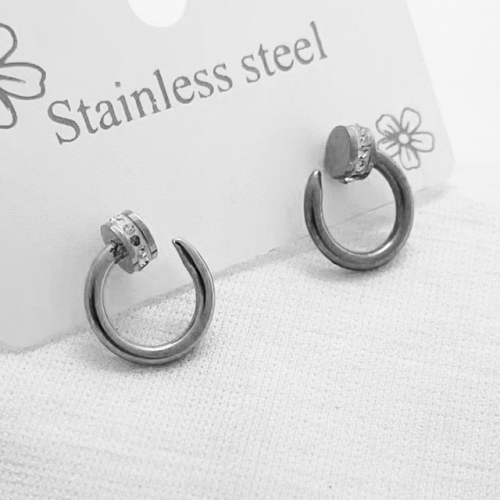 Stainless Steel Brand Earrings-RR230410-Rre0842-11