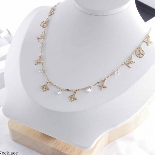 Stainless Steel Brand Necklace-ZN230410-P20NMR (1)