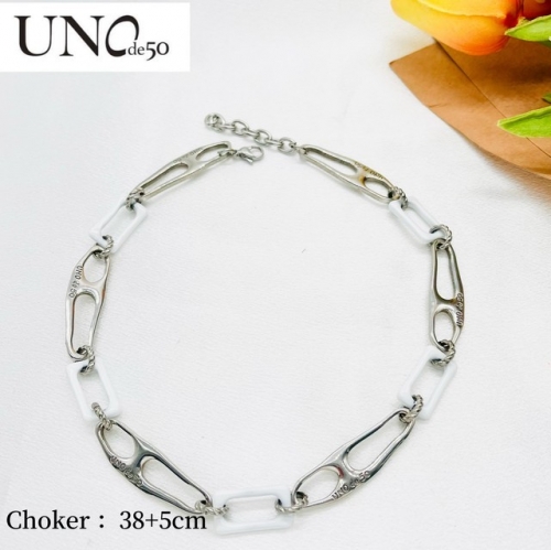 Stainless Steel uno de * 50 Necklace-ZN230410-P33NIO (5)