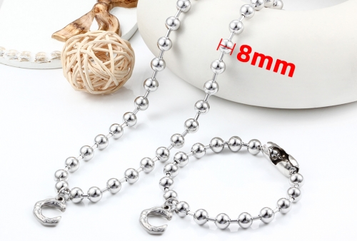 Stainless Steel Necklace-CH230412-P16TS