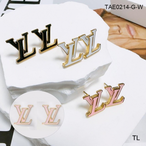 Stainless Steel Brand Earrings-SN230416-TAE0214-G-W-13