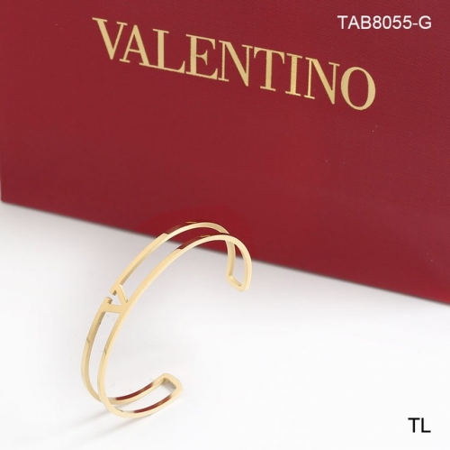 Stainless Steel Brand Bangle-SN230416-TAB8055-G-16