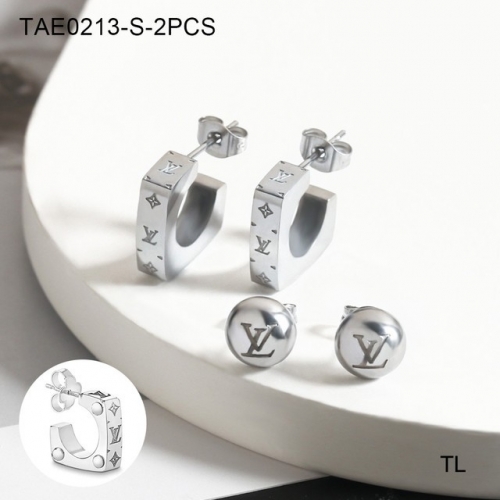 Stainless Steel Brand Earrings-SN230416-TAE0213-S-2PCS-13