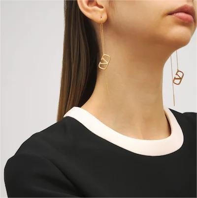 Stainless Steel Brand Earrings-SN230416-TAE0200-G-14