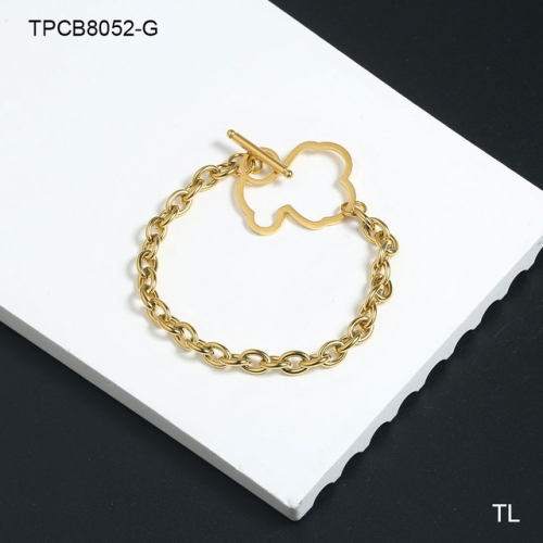 Stainless Steel TOU*S Bracelet-SN230416-TPCB8052-G-13.5