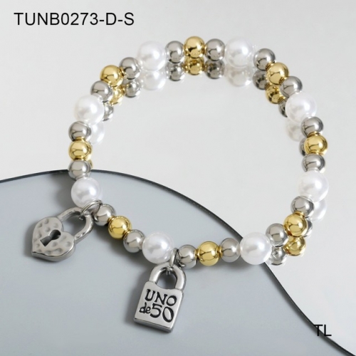 Stainless Steel UNO DE * 50 Bracelet-SN230416-TUNB0273-D-S-17