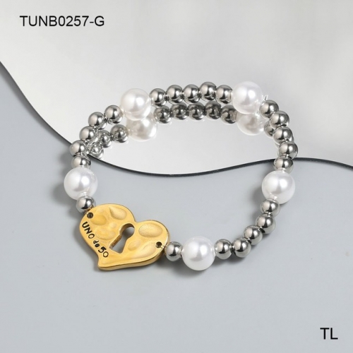 Stainless Steel UNO DE * 50 Bracelet-SN230416-TUNB0257-G-16