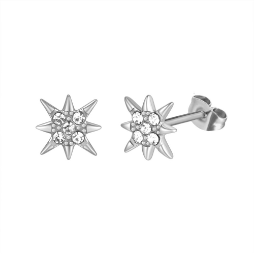 Stainless Steel Earrings-PD230419-S2.1G2.7-PE315W