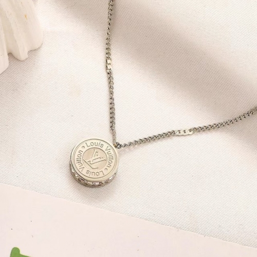 Stainless Steel Brand Necklace-YWA230421-P11.5XEE