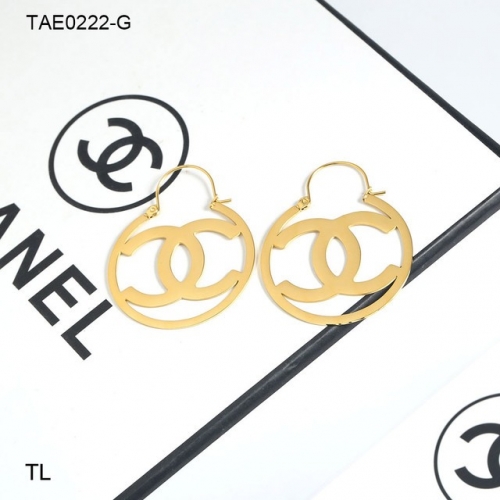 Stainless Steel Brand Earrings-SN230507-TAE0222-G-16.3