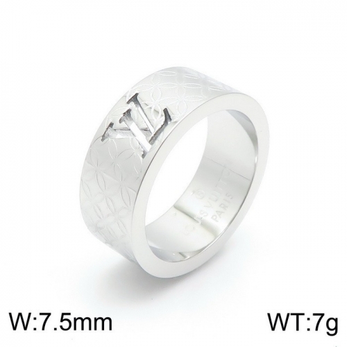 Stainless Steel Brand Ring-DY230507-LVJZ004S-12