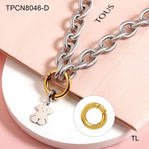 Stainless Steel TOU*S Necklace-SN230507-TPCN8046-D-26.4