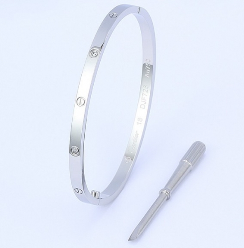 Stainless Steel Brand Bangle-DY230507-LVSL045S-271-19