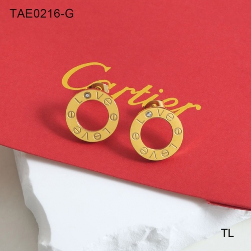 Stainless Steel Brand Earrings-SN230507-TAE0216-G-10