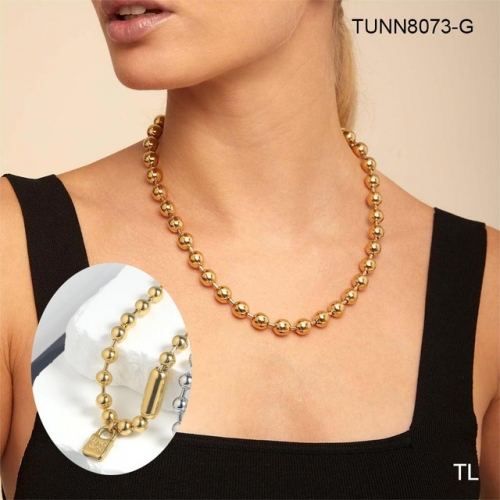 Stainless Steel uno de *50 Necklace-SN230507-TUNN8073-G-17