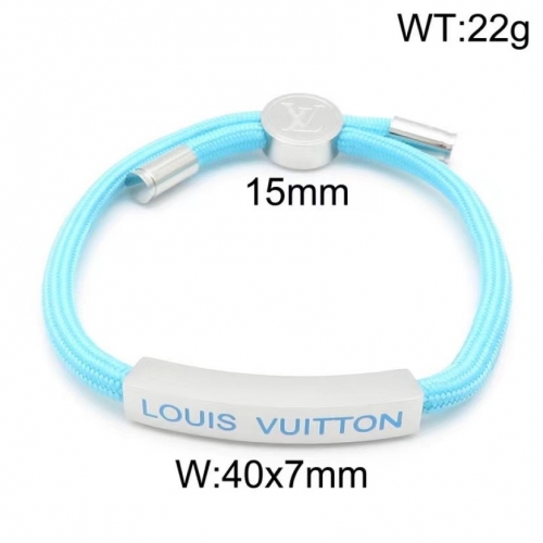 Stainless Steel Brand Bangle-DY230507-LVSS007S-26