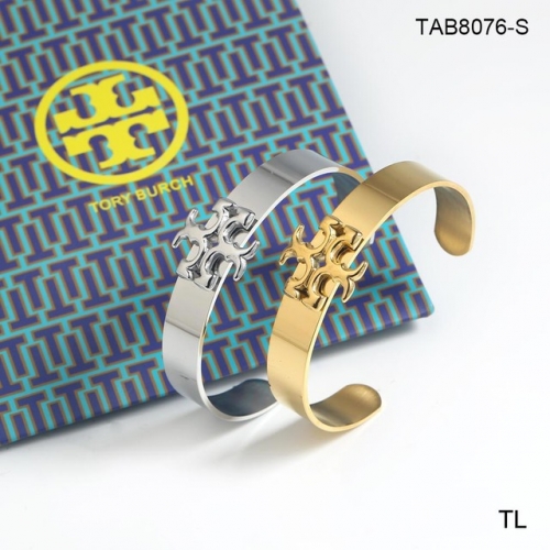 Stainless Steel Brand Bangle-SN230507-TAB8076-S-14.5