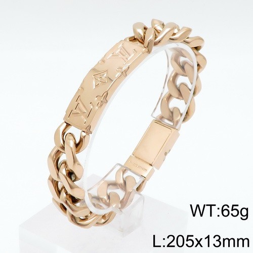 Stainless Steel Brand Bracelet-DY230507-LVSL001R-471-33