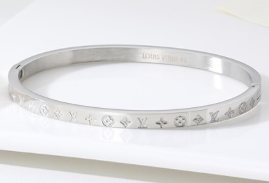 Stainless Steel Brand Bangle-DY230507-LVSL032S-200-14