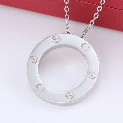 Stainless Steel Brand Necklace-DY230507-LVXL050S-14